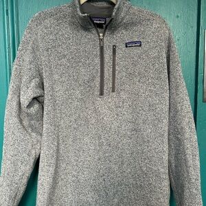 Patagonia Men's Zip-Up Sweater in Gray